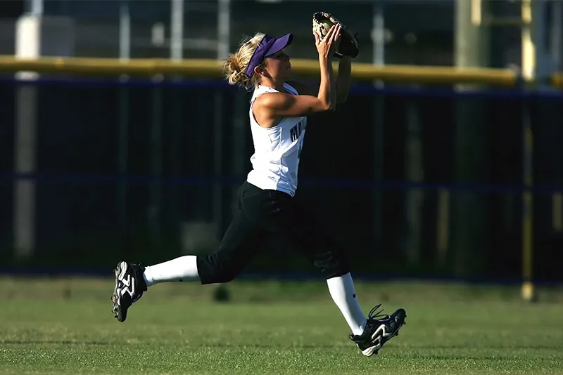 A highlight-reel frame of an athlete celebrating a score.